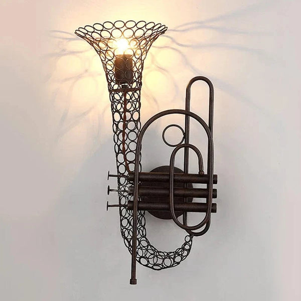 Luminaire Murale Fontaine Fer Loft Américain Vintage | Marco Lucetti Noir