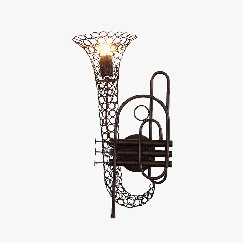 Luminaire Murale Fontaine Fer Loft Américain Vintage | Marco Lucetti Noir