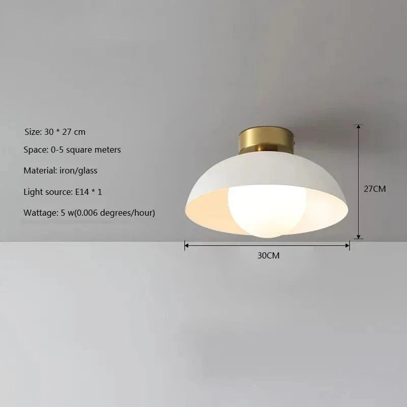 Luminaire nordique en bois pour la décoration d'intérieur | Marco Lucetti PL596 A Blanc 30CM / Sans ampoule