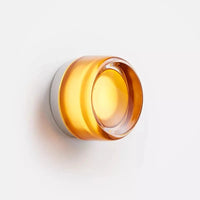 Luminaire nordique en verre massif par un designer danois | Marco Lucetti Ambre / Blanc chaud (2700-3500K)