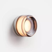 Luminaire nordique en verre massif par un designer danois | Marco Lucetti Gris fumée / Blanc chaud (2700-3500K)