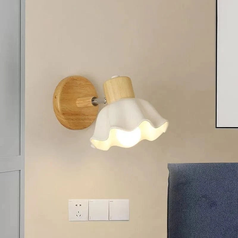 Luminaire Nordique Rotatif en Bois et Céramique | Marco Lucetti