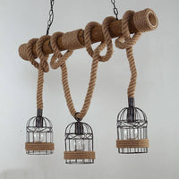 Luminaire Rustic Wood & Metal LED Suspension | Marco Lucetti
