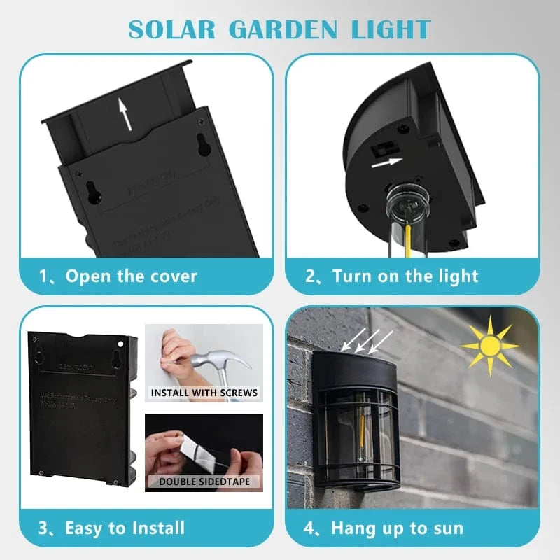 Luminaire solaire LED pour clôture et paysage. | Marco Lucetti