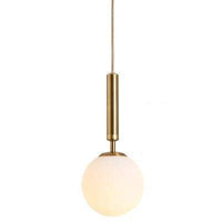 Luminaire suspendu en verre avec LED et support cylindrique | Marco Lucetti