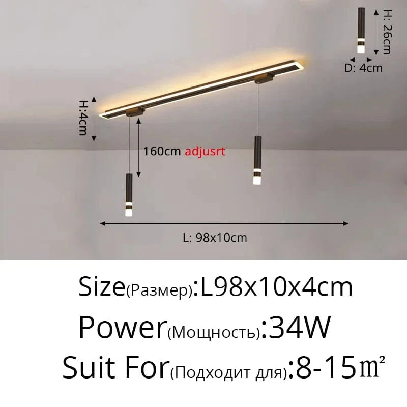 Luminaire Suspendu LED Acrylique Minimaliste Moderne - Collection Lumin'Art | Marco Lucetti Style E / Blanc chaud