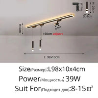 Luminaire Suspendu LED Acrylique Minimaliste Moderne - Collection Lumin'Art | Marco Lucetti Style G / Blanc chaud