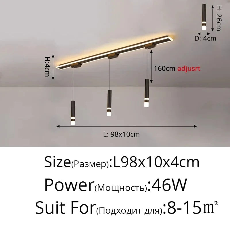 Luminaire Suspendu LED Acrylique Minimaliste Moderne - Collection Lumin'Art | Marco Lucetti Style L / Blanc chaud