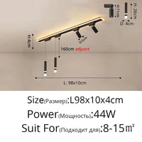 Luminaire Suspendu LED Acrylique Minimaliste Moderne - Collection Lumin'Art | Marco Lucetti Style M / Blanc chaud