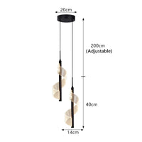 Luminaire Suspendu LED Chic | Marco Lucetti 1 pièces-double-noir / Lumière froide / Chine