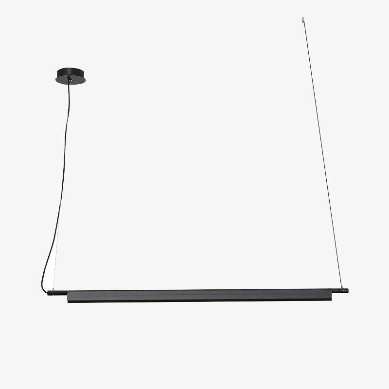 Luminaire suspendu LED en métal pour un loft stylé. | Marco Lucetti Noir / 120cm