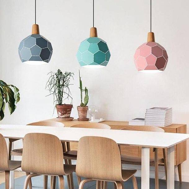 Luminaire suspendu LED scandinave en métal coloré | Marco Lucetti