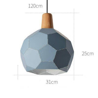Luminaire suspendu LED scandinave en métal coloré | Marco Lucetti Gris / B