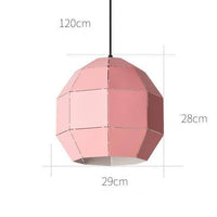 Luminaire suspendu LED scandinave en métal coloré | Marco Lucetti Rose / A