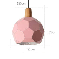 Luminaire suspendu LED scandinave en métal coloré | Marco Lucetti Rose / B