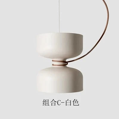 Luminaire Suspendu Nordika pour Salle à Manger, Décor Moderne Chambre & Salon | Marco Lucetti C2 / 220v / Blanc froid