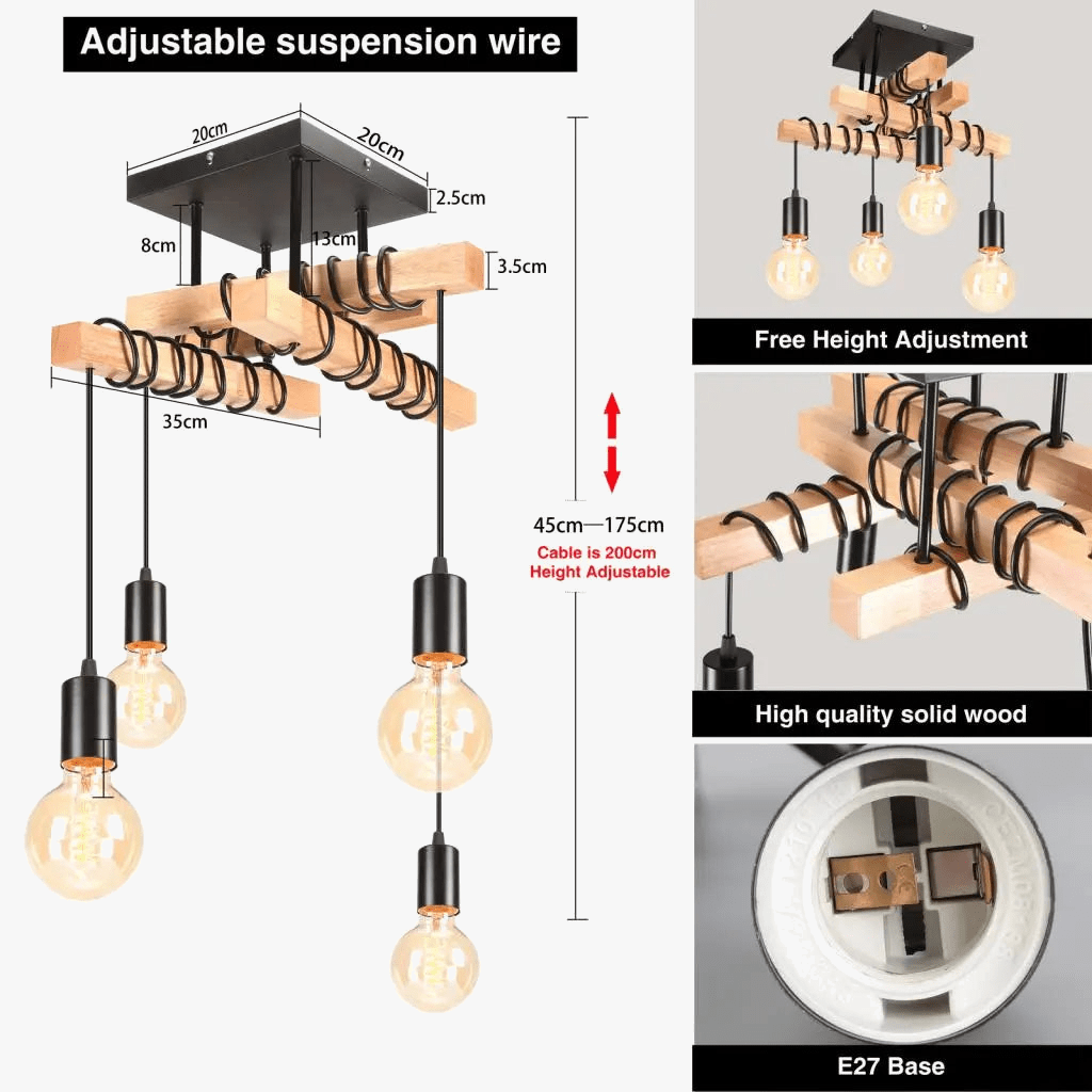 Luminaire suspendu Vintage Industriel pour Cuisine Loft et Restaurant | Marco Lucetti UN