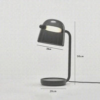 Luminaire Suspensia: Suspension en verre fumé design moderne LED et bracelet en cuir | Marco Lucetti Lampe de table grise / Lumière neutre