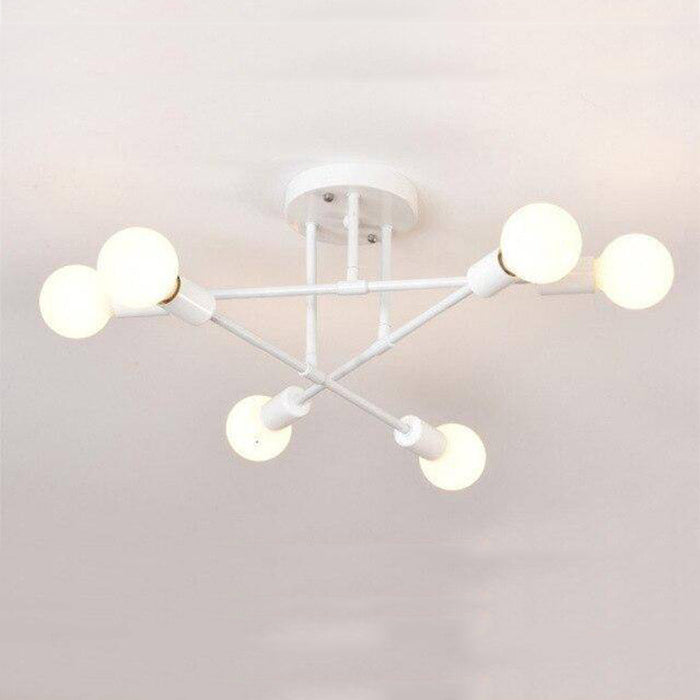 Plafonnier design métal multi-lampes Rod
