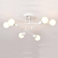Plafonnier design métal multi-lampes Rod