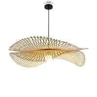 Luminaires en rotin tressé de bambou | Marco Lucetti Double 02 / Diamètre 35CM