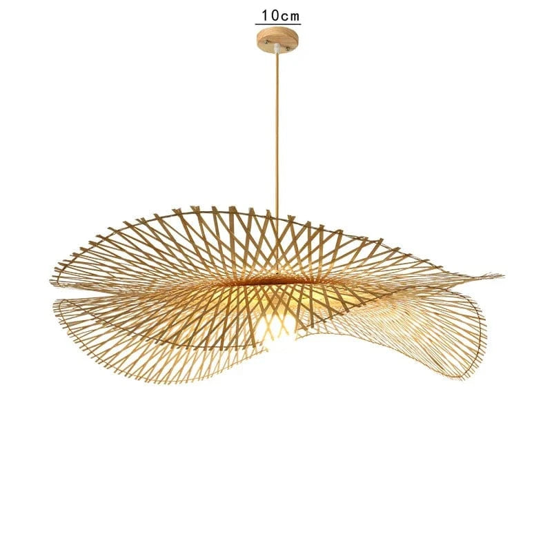 Luminaires en rotin tressé de bambou | Marco Lucetti Double 03 / Diamètre 35CM