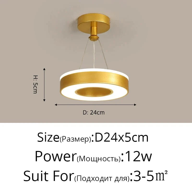 Luminaires LED modernes pour la décoration de votre maison | Marco Lucetti Or style C / Blanc froid