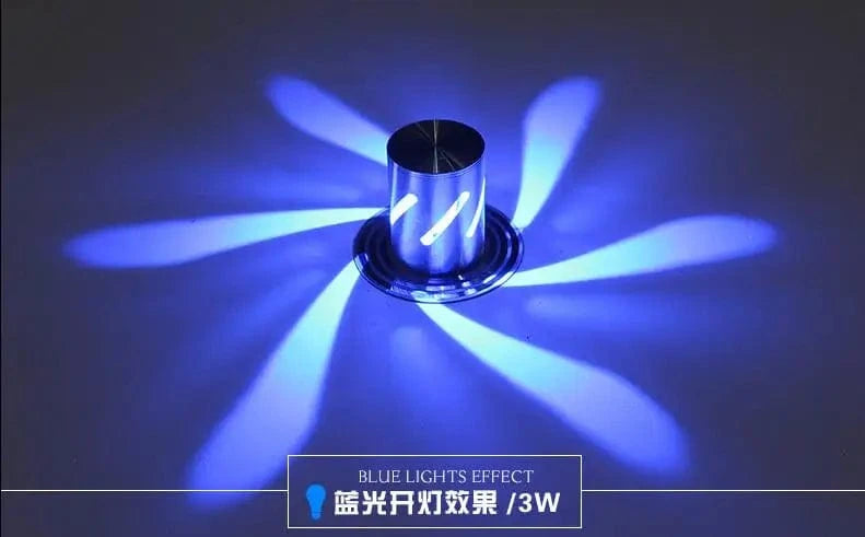 Luminaires LED pour salon, couloir, balcon et barre KTV | Marco Lucetti Bleu / Mural