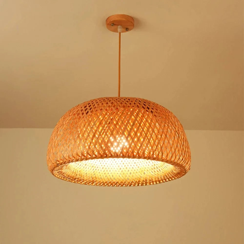 Luminaires Suspendus Chinois en Bambou Tricoté | Marco Lucetti