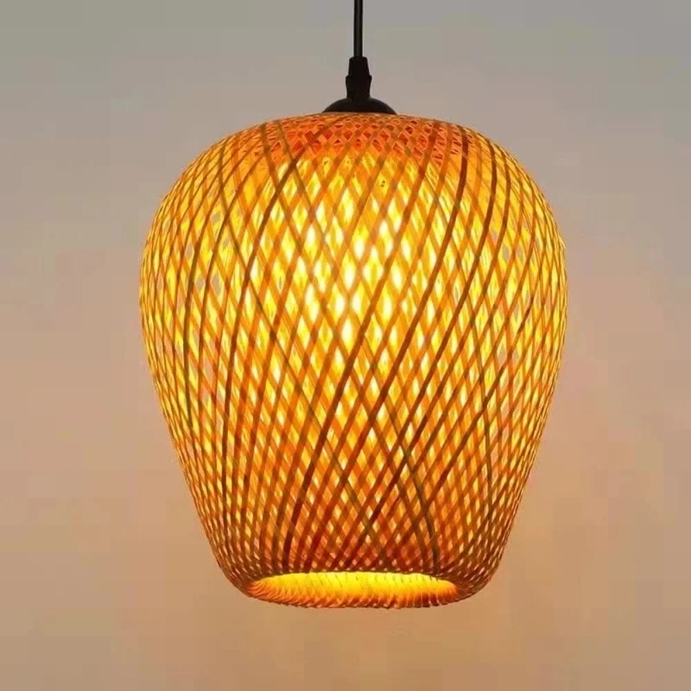 Luminaires Suspendus Chinois en Bambou Tricoté | Marco Lucetti