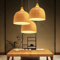 Luminaires Suspendus Chinois en Bambou Tricoté | Marco Lucetti