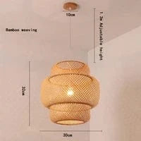 Luminaires Suspendus Chinois en Bambou Tricoté | Marco Lucetti G-30CM