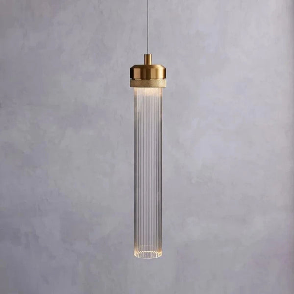 Luminaires suspendus LED modernes pour la maison: Éclairage en verre et en or | Marco Lucetti D65xH34mm