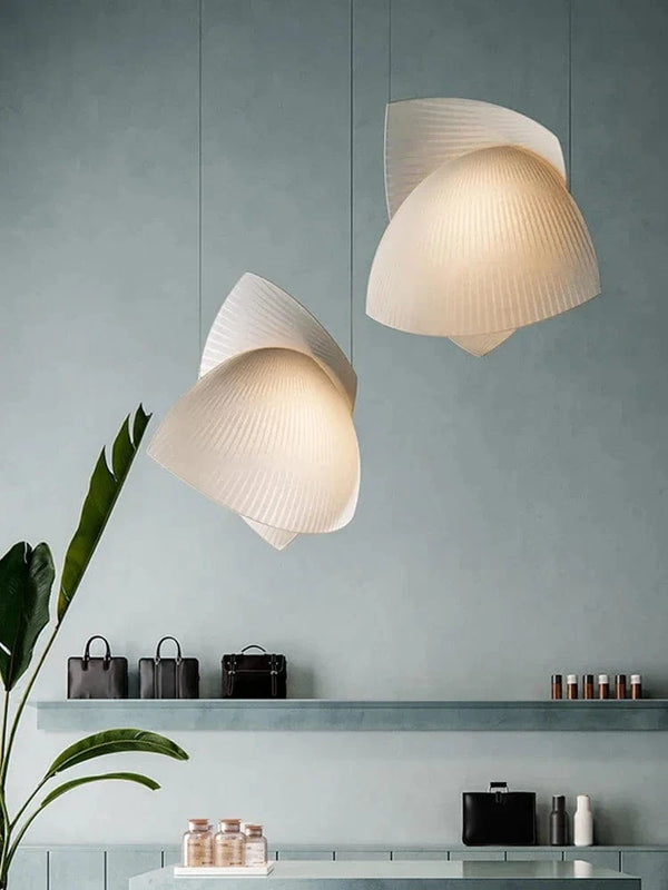 Luminaires suspendus Wabi Sabi japonais pour la maison - Conception de tissus et éclairage LED | Marco Lucetti