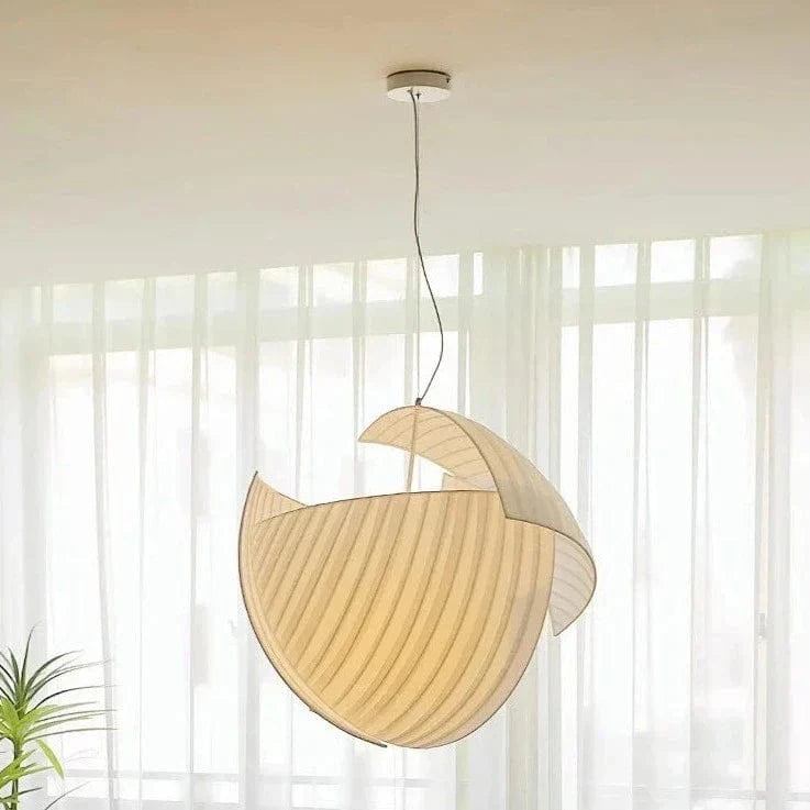 Luminaires suspendus Wabi Sabi japonais pour la maison - Conception de tissus et éclairage LED | Marco Lucetti