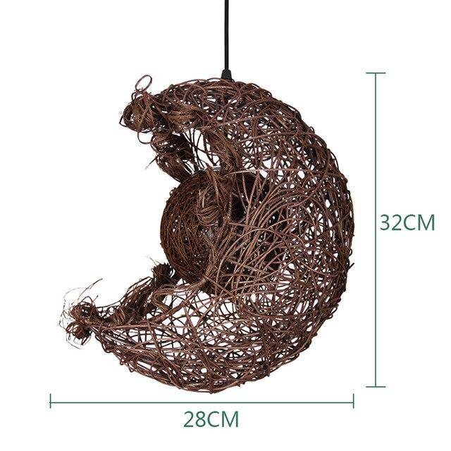 Lune Weaving - Suspension Élégante | Marco Lucetti Marron