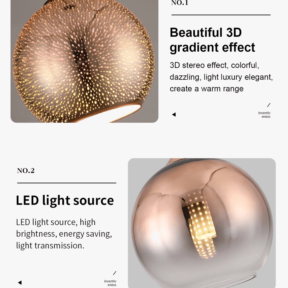 Lustre 3D en verre « Feux d'artifice LED » décoratif | Marco Lucetti