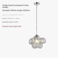  Lustre à bulles de verre nordique de luxe pour salle à manger, salon, chambre ou restaurant | Marco Lucetti