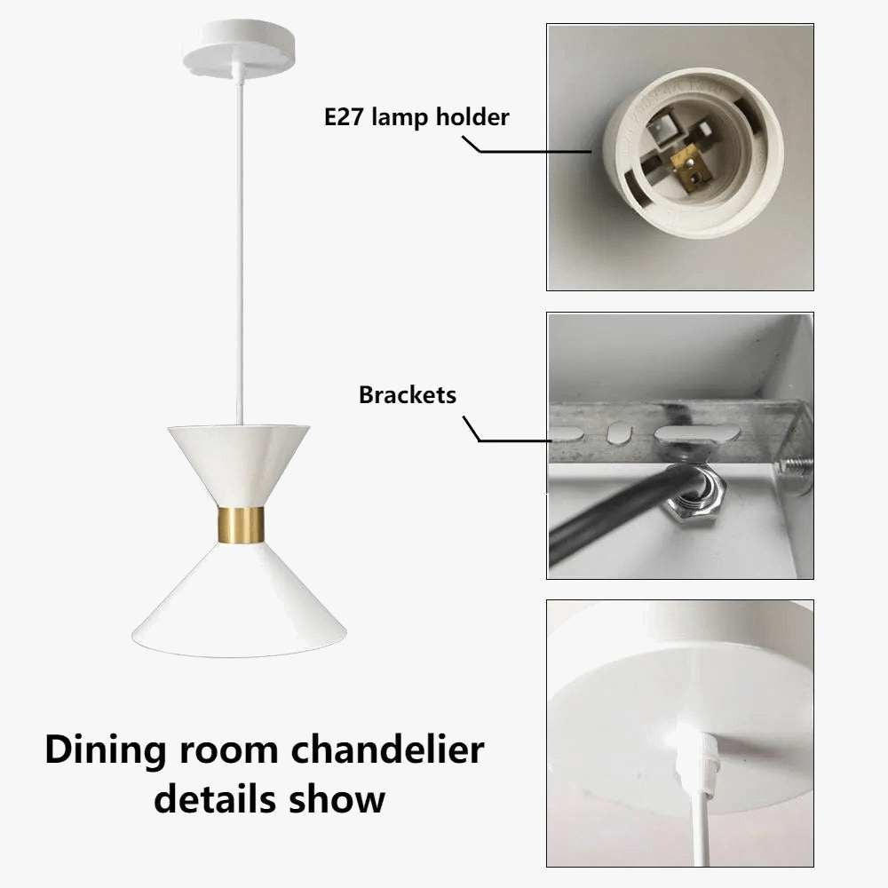 Lustre à tête  pour table à manger au design minimaliste | Marco Lucetti