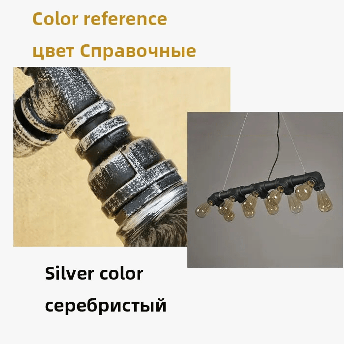 Lustre à vent industriel rétro américain 10 têtes | Marco Lucetti