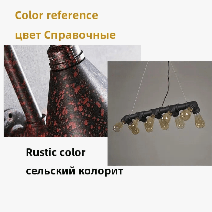 Lustre à vent industriel rétro américain 10 têtes | Marco Lucetti