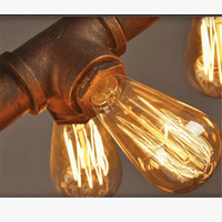 Lustre à vent industriel rétro américain 10 têtes | Marco Lucetti