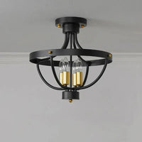 Lustre Américain en Fer Rétro pour Restaurant et Bureau | Marco Lucetti