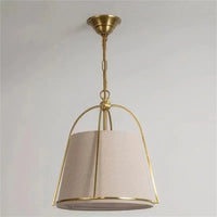 Lustre Américain Minimaliste en tissu et métal | Marco Lucetti