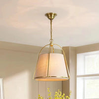 Lustre Américain Minimaliste en tissu et métal | Marco Lucetti