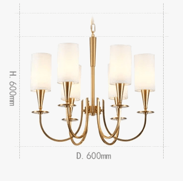 Lustre Américain Nordique en Cuivre pour Éclairage Rural | Marco Lucetti