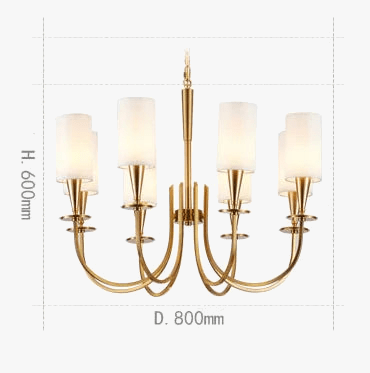 Lustre Américain Nordique en Cuivre pour Éclairage Rural | Marco Lucetti