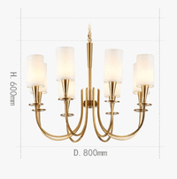 Lustre Américain Nordique en Cuivre pour Éclairage Rural | Marco Lucetti