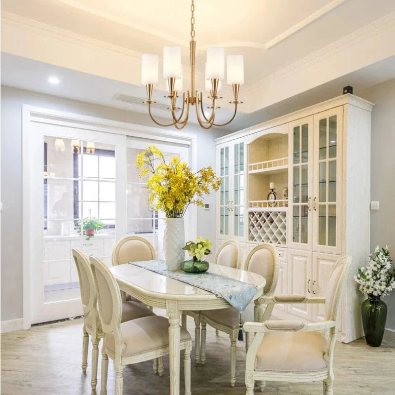 Lustre Américain Nordique en Cuivre pour Éclairage Rural | Marco Lucetti