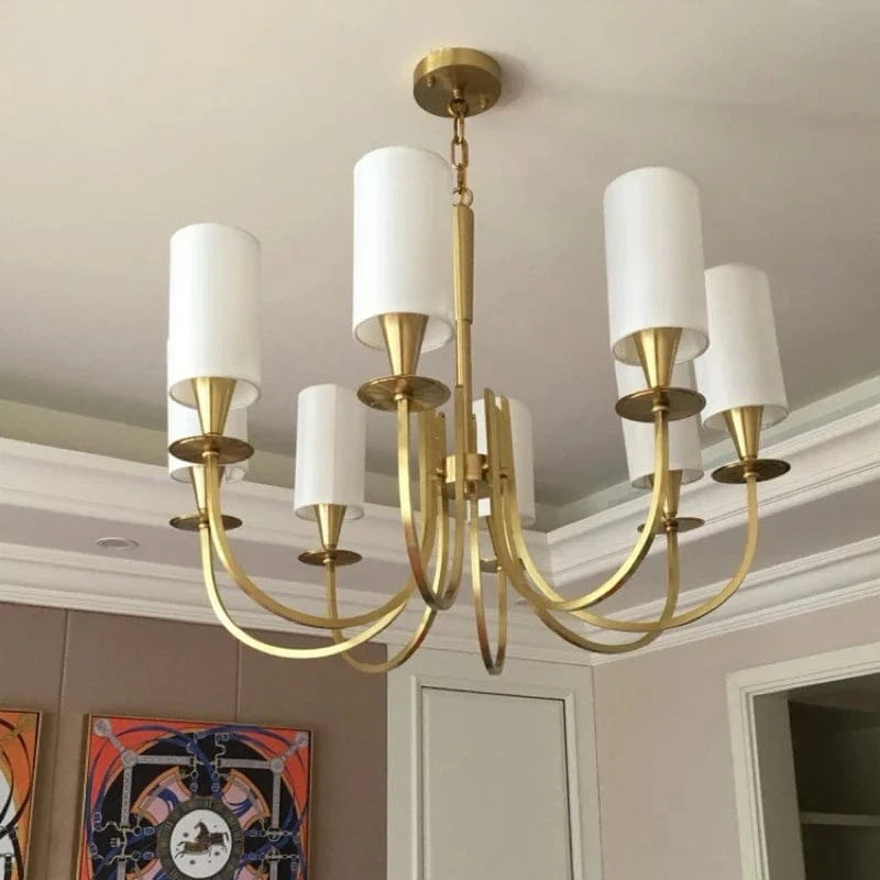 Lustre Américain Nordique en Cuivre pour Éclairage Rural | Marco Lucetti